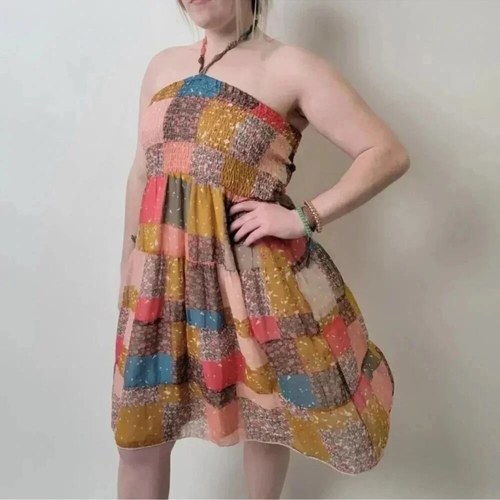 American Rag Patchwork Summer Dress - image 1